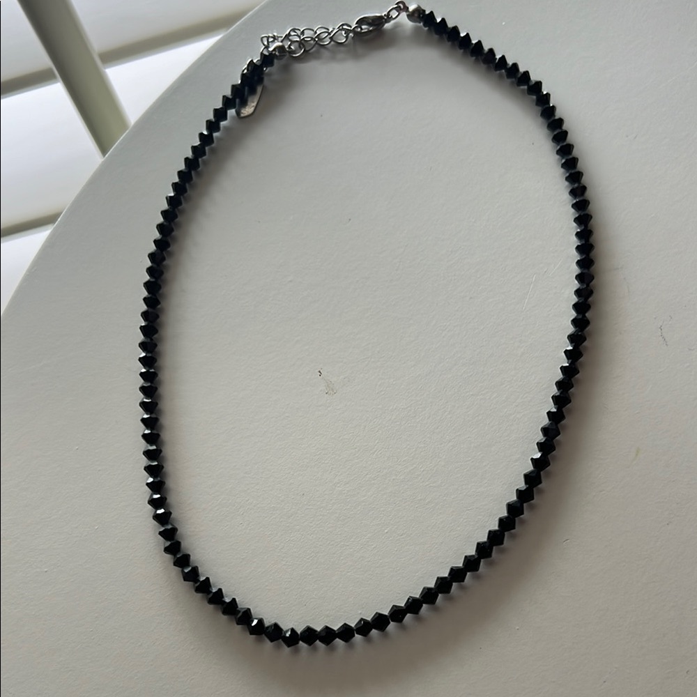 Black Beaded Necklace